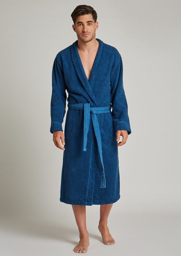 Humana bathrobe in Sapphire Blue color