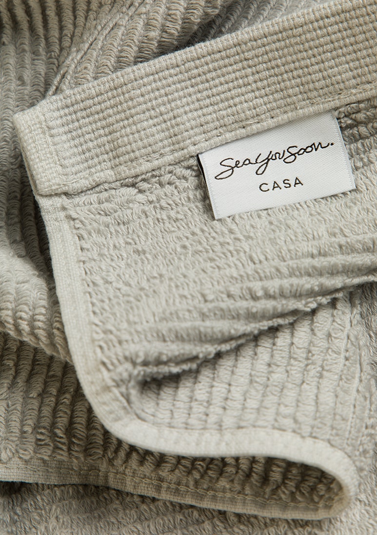 Humana Silver (AB) Humana Bath Towel - Light Grey - Sea You Soon