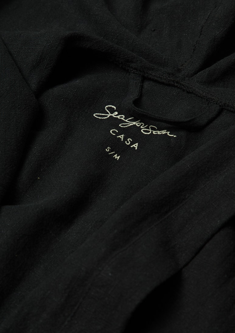 Natura - Black (AB) Natura Linen Gown - Black - Sea You Soon