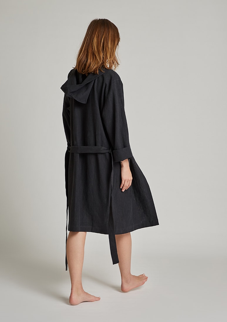 Natura - Black (d) Natura Linen Gown - Black - Sea You Soon