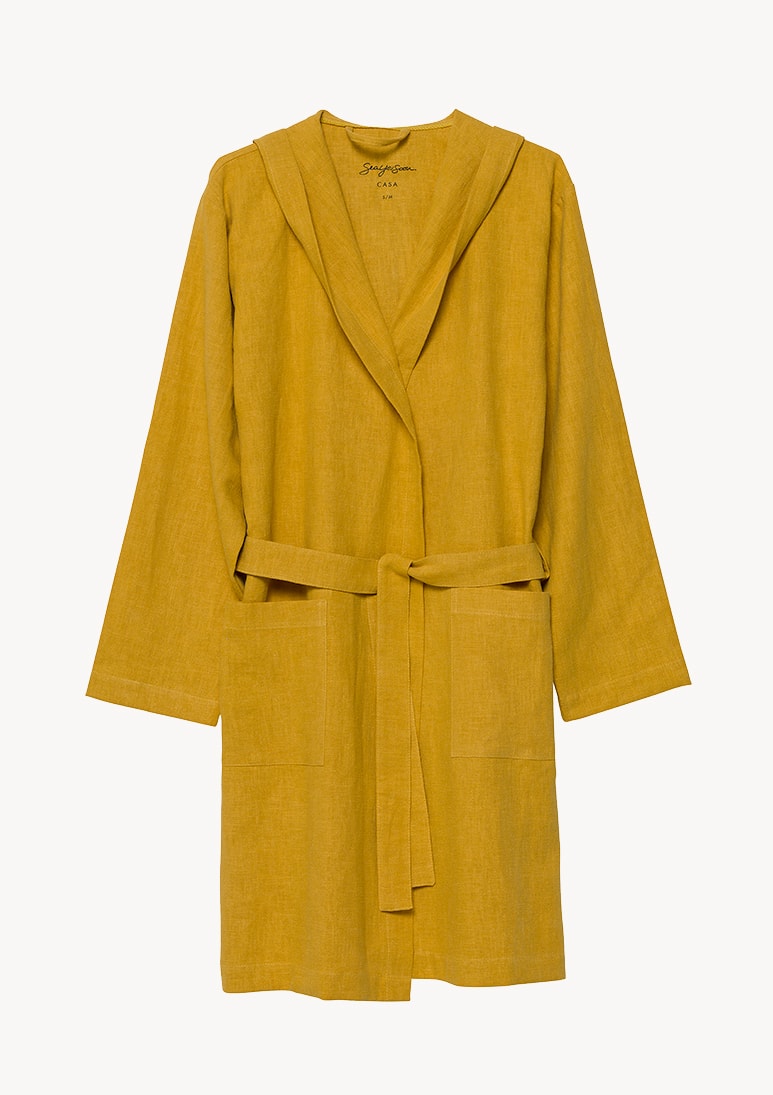 Natura - Mustard (AA) Natura Linen Gown - Mustard - Sea You Soon