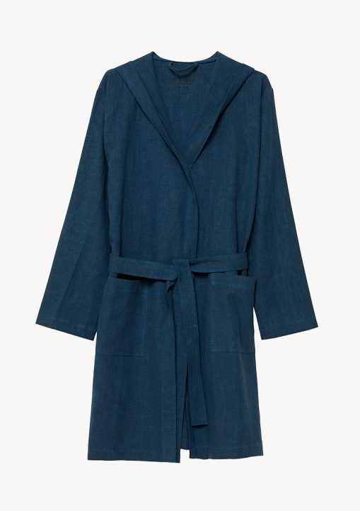 Natura Linen Gown - Navy Blue - Sea You Soon