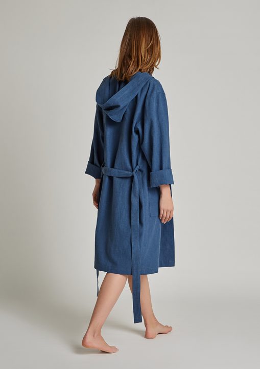 Natura Linen Gown - Navy Blue - Sea You Soon