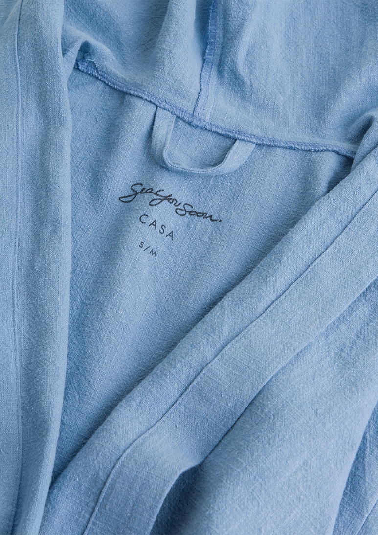 Natura - Sky Blue (AB) Natura Linen Gown - Sky Blue - Sea You Soon