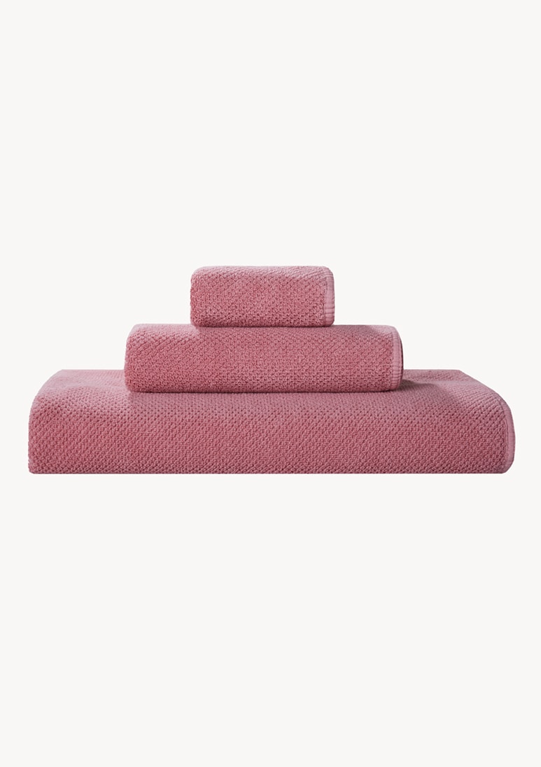 Meliora Bee Waffle Bath Towel Blossom Pink (AA) Meliora Bee Waffle Bath Towel Blossom Pink