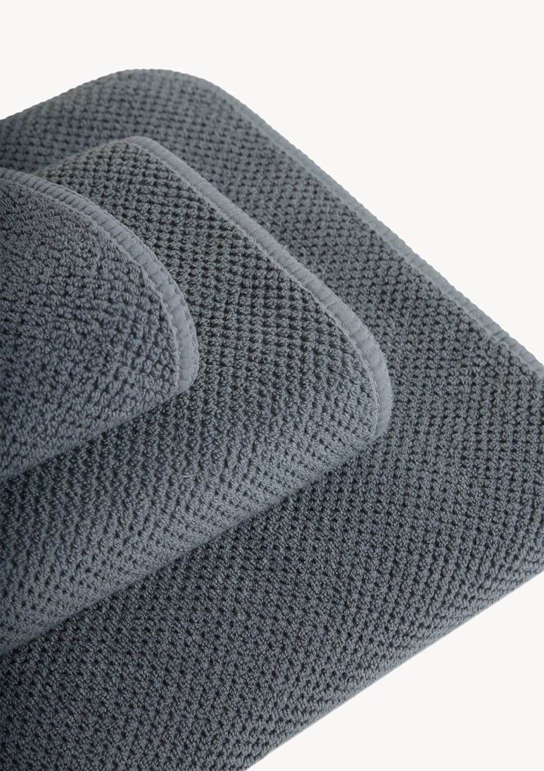 Meliora Bee Waffle Bath Towel Dark Grey (AB) Meliora Bee Waffle Bath Towel - Dark Grey - Sea You Soon