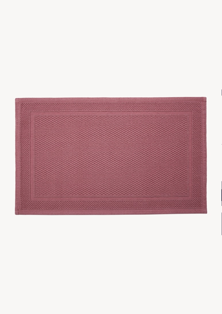 Meliora Bee Waffle Bathmat Blossom Pink (AA) Bathmat in Blossom Pink color