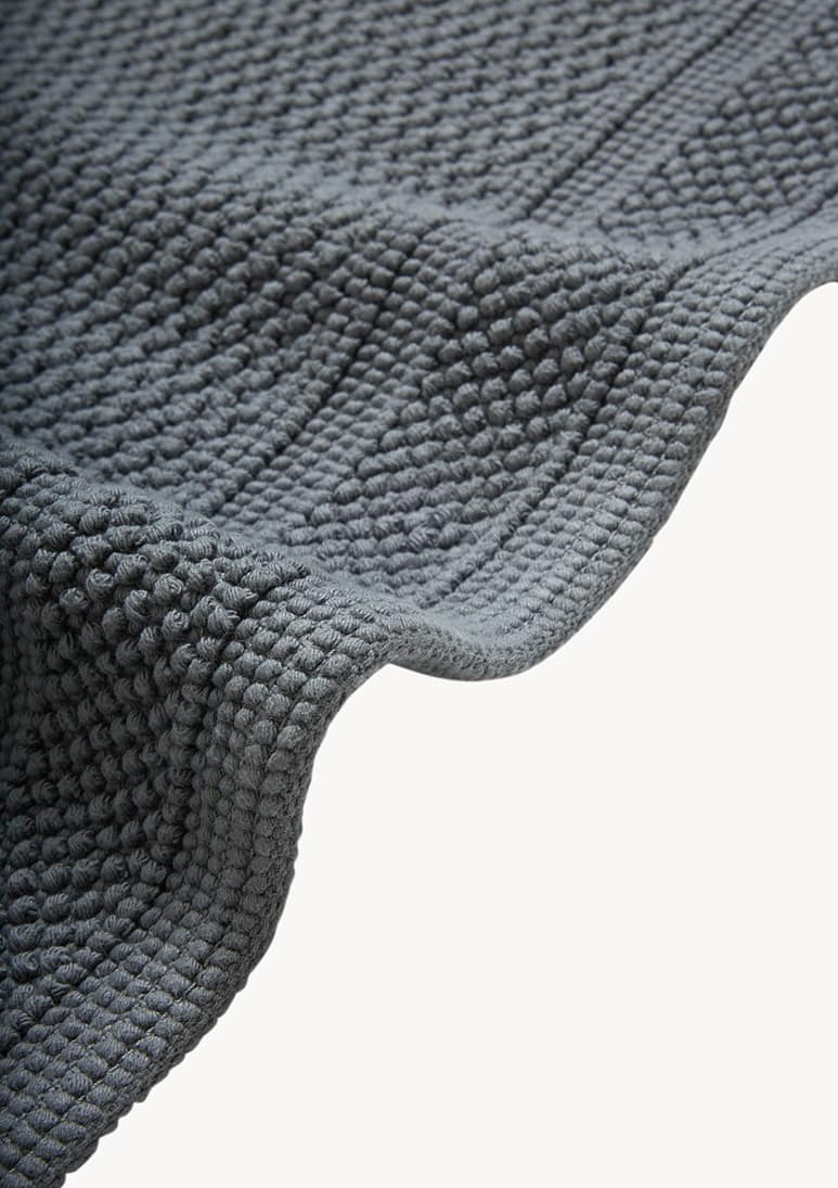 Meliora Bee Waffle Bathmat Dark Grey (AC) Meliora Bee Waffle Bathma