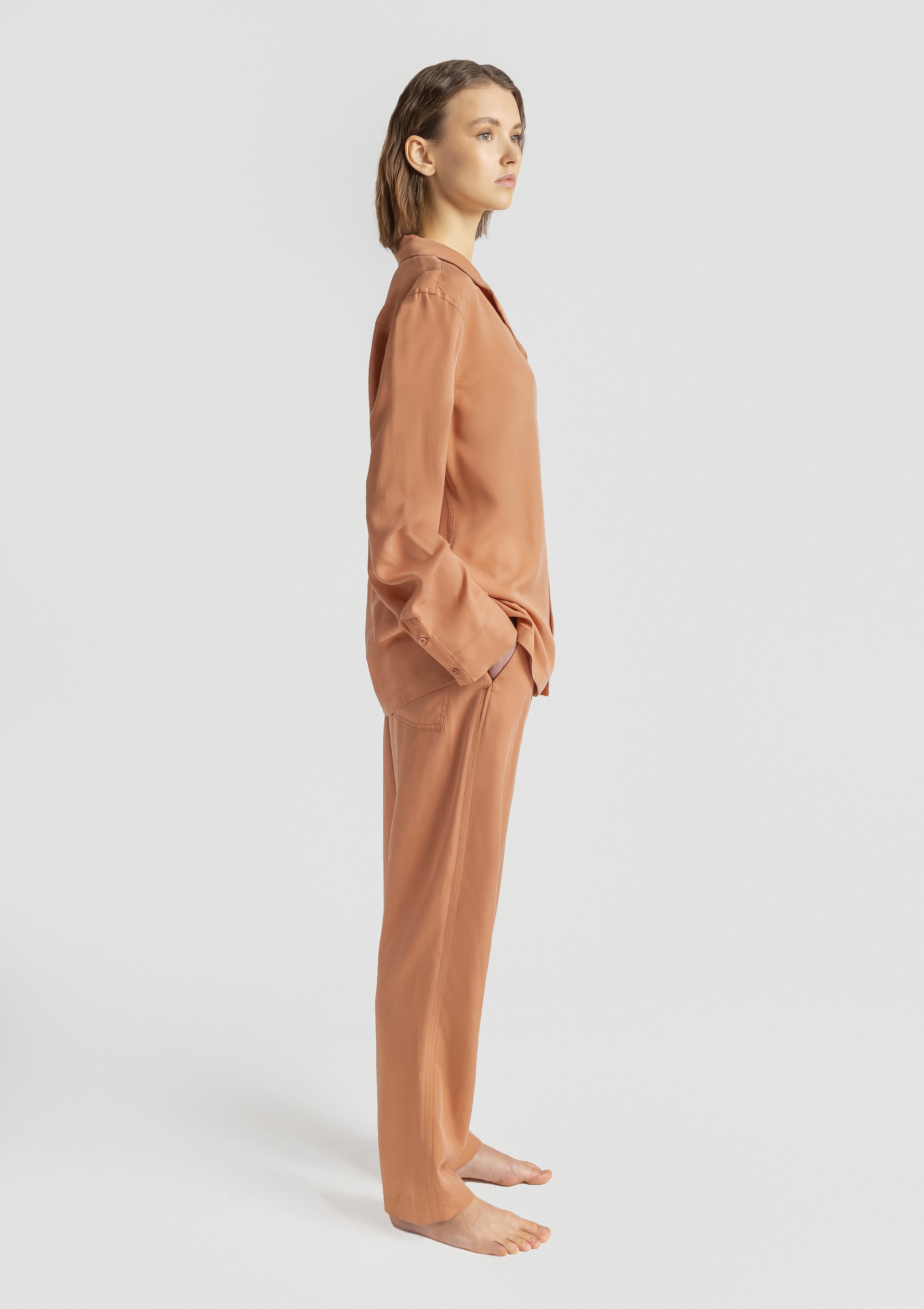 Lady L. Sleeve&Trousers - Nude (b) Alma Tencel Unisex Trousers - Nude - Sea You Soon