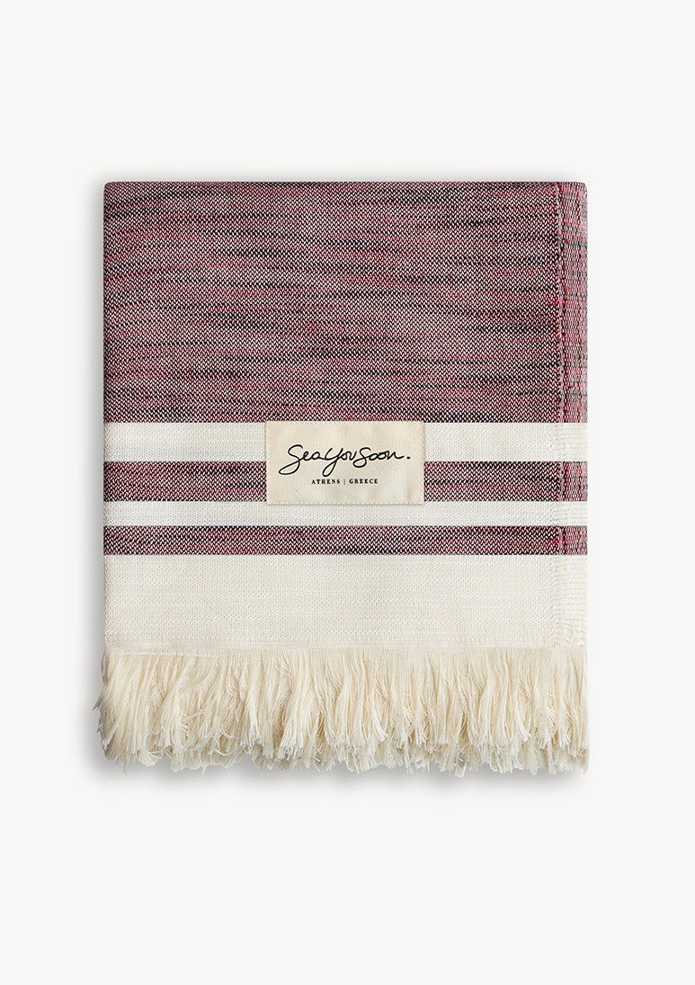 Tino-beach-towel-Cherry__b_ Tino TENCEL™ Towel - Cherry - Sea You Soon