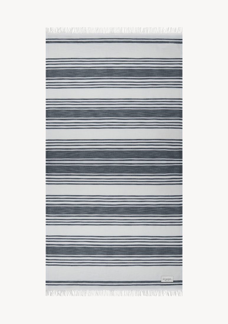 Salentina-beach-towel-Black (a) Salentina TENCEL™ Towel - Black - Sea You Soon