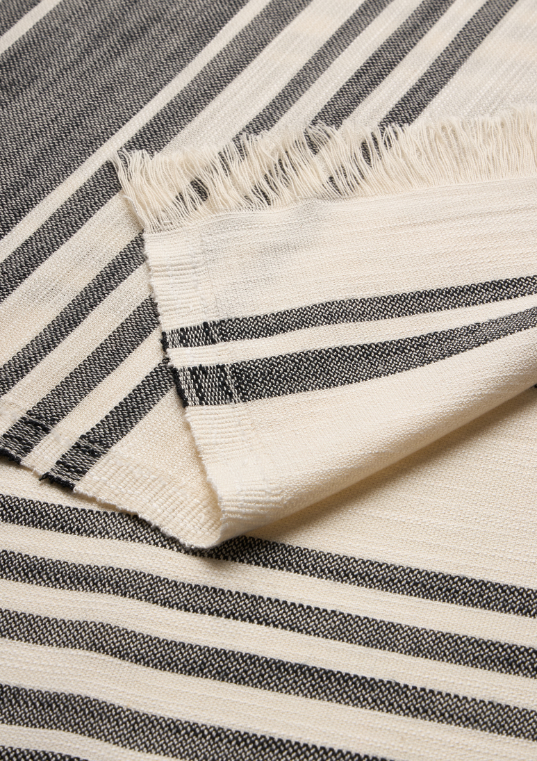 Salentina-beach-towel-Black (d) Salentina TENCEL™ Towel - Black - Sea You Soon