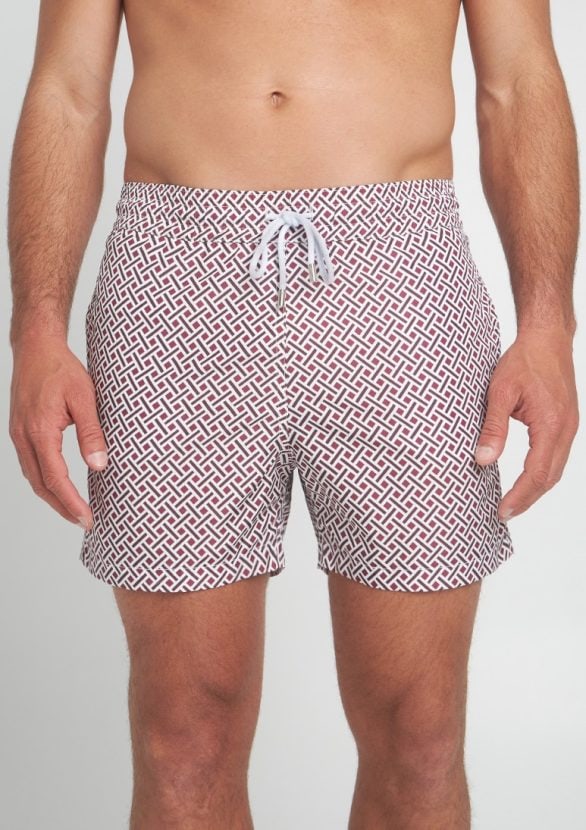 Faguo Mimizan Swim Shorts in Dark Khaki