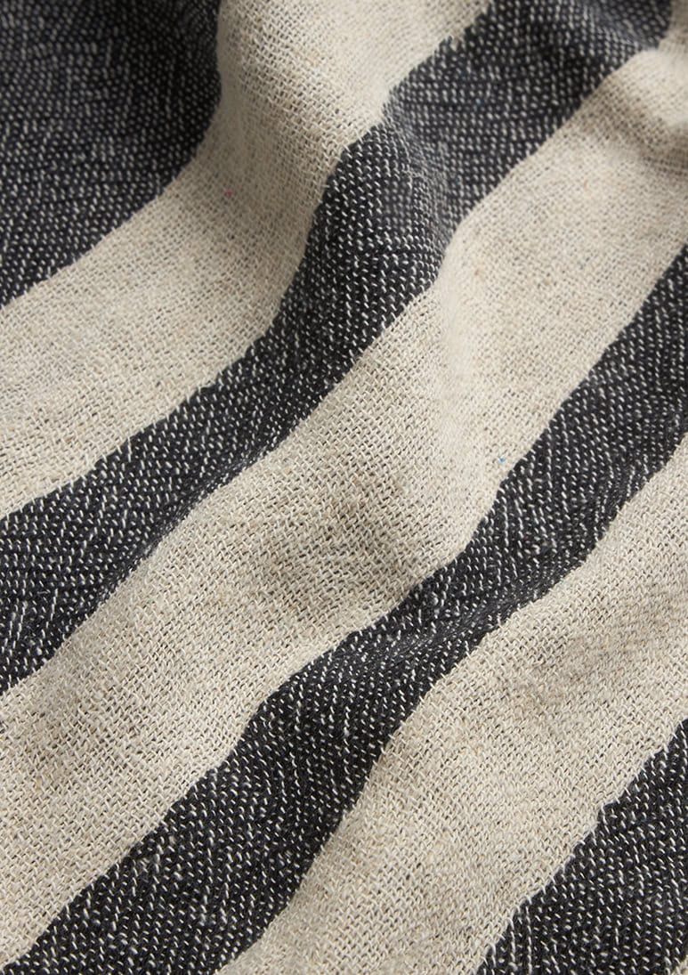 baia-linen-beach-towel-black (d) Baia Linen Towel - Black - Sea You Soon
