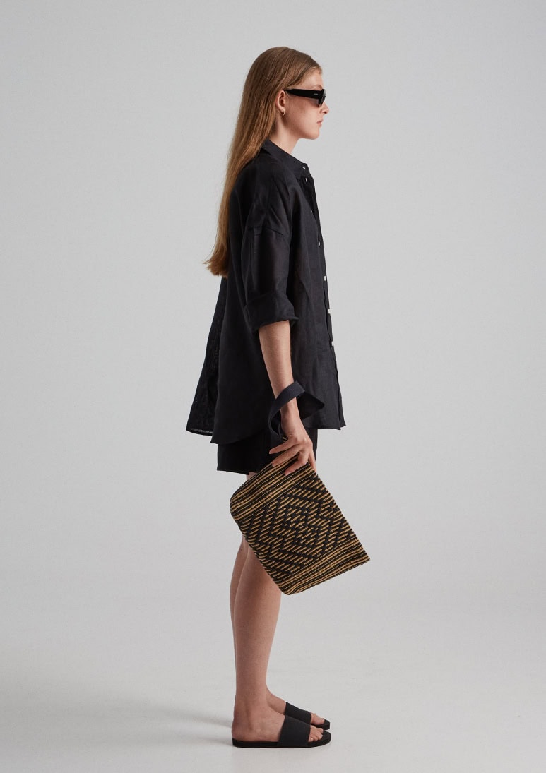 palmaria-midi-clutch-black (d) Palmaria Midi Clutch Bag - Black - Sea You Soon