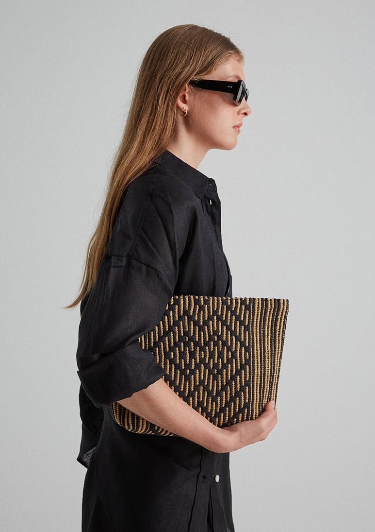 palmaria-midi-clutch-black (e) Palmaria Midi Clutch Bag - Black - Sea You Soon