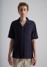 sanona-shirt-navy-blue (b) Sanona Short Sleeve Cotton Shirt - Navy Blue - Sea You Soon