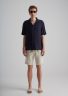sanona-shirt-navy-blue (d) Sanona Short Sleeve Cotton Shirt - Navy Blue - Sea You Soon