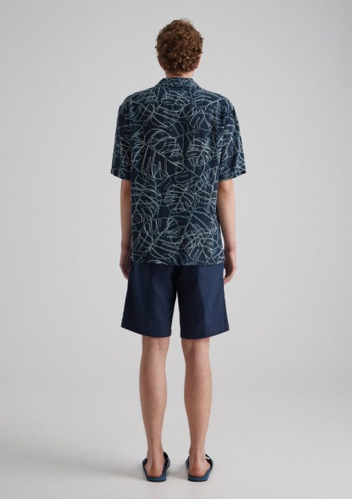 Ibiza Short Sleeve Print Shirt - Cobalt - Sea You Soon