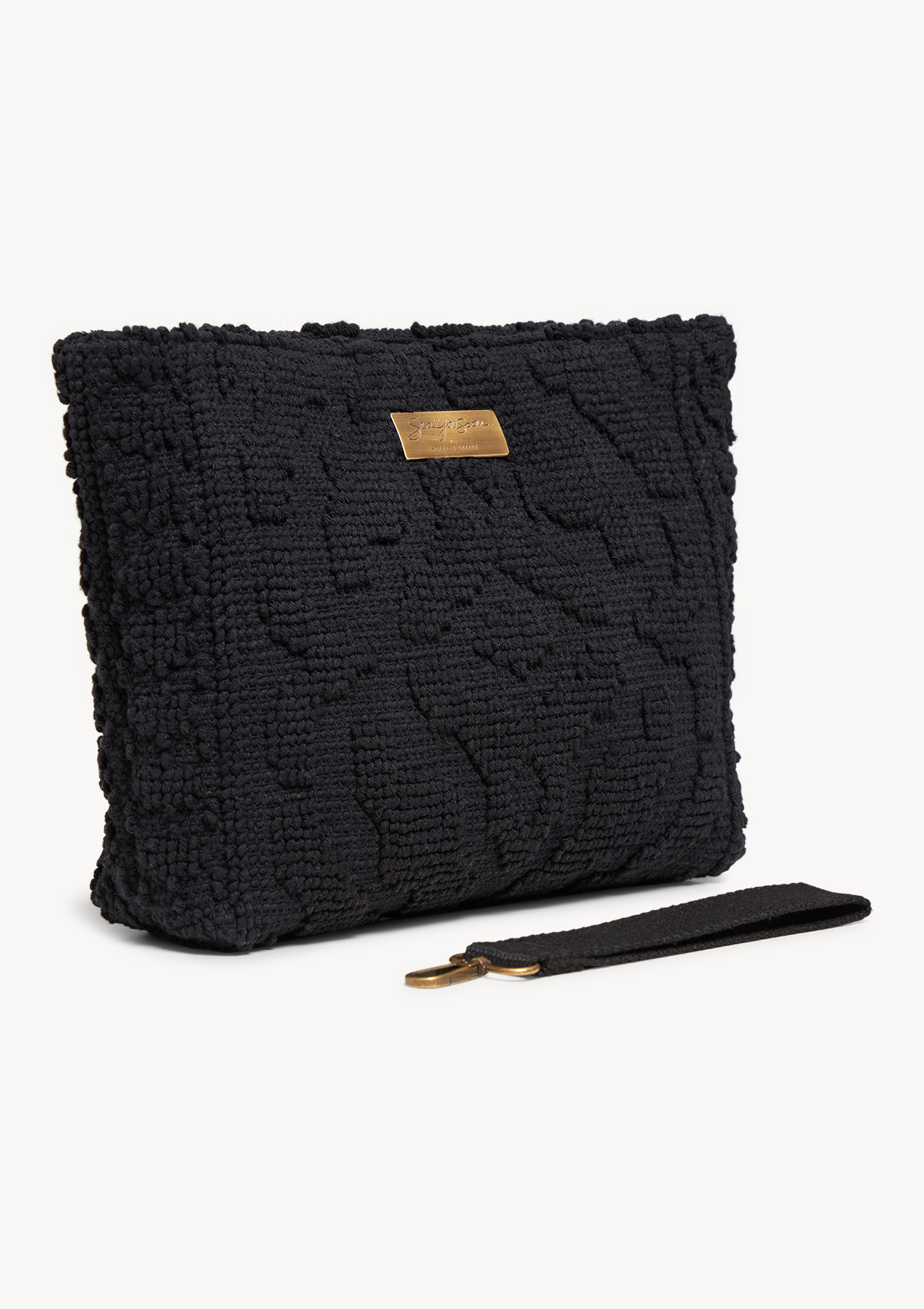 carmela-midi-clutch-black (b) Carmela Midi Clutch Black - Sea You Soon