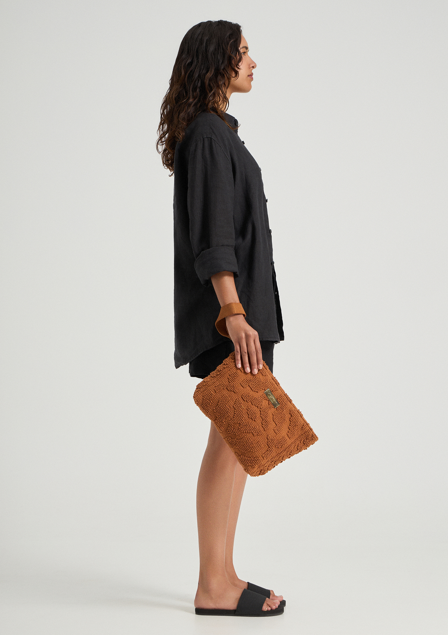 Carmela Midi Clutch Umber - Sea You Soon