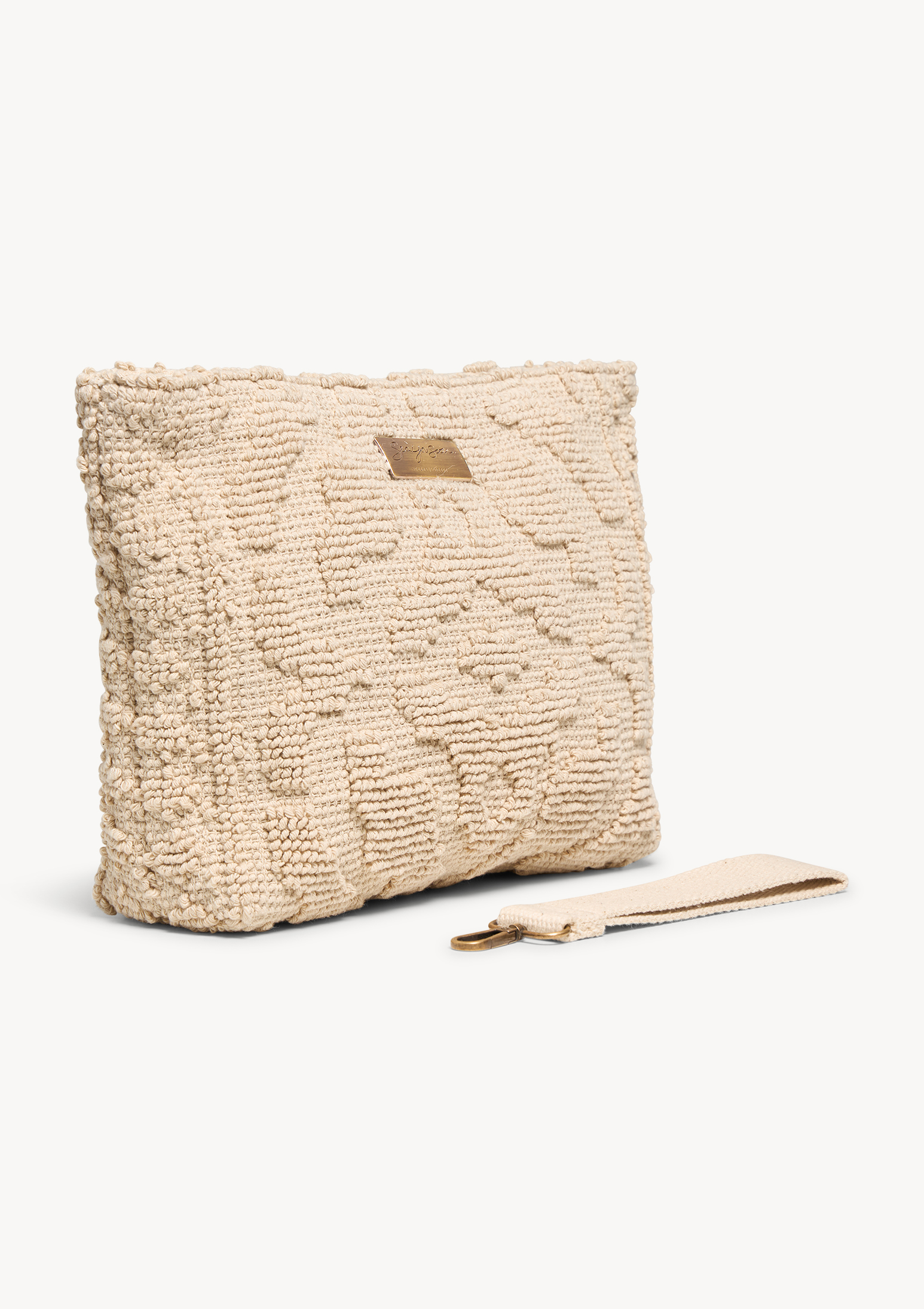 Carmela Midi Clutch Natural - Sea You Soon
