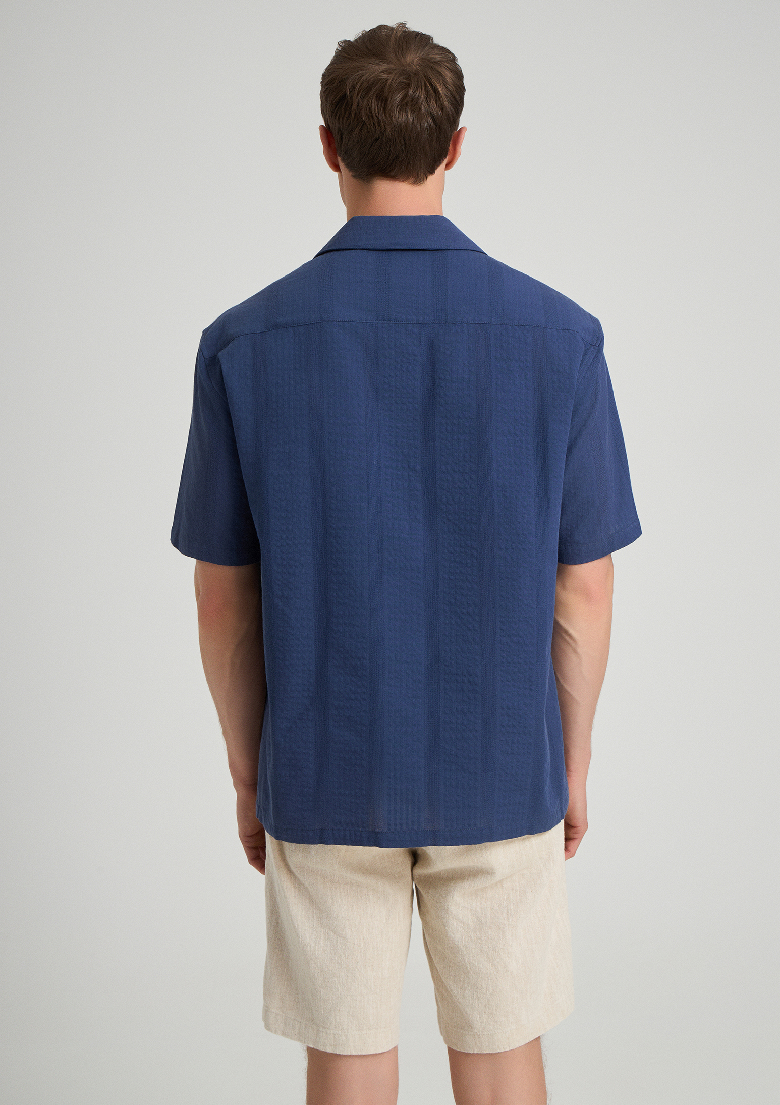 Caronis Resort Cotton Shirt - Eclipse Blue - Sea You Soon