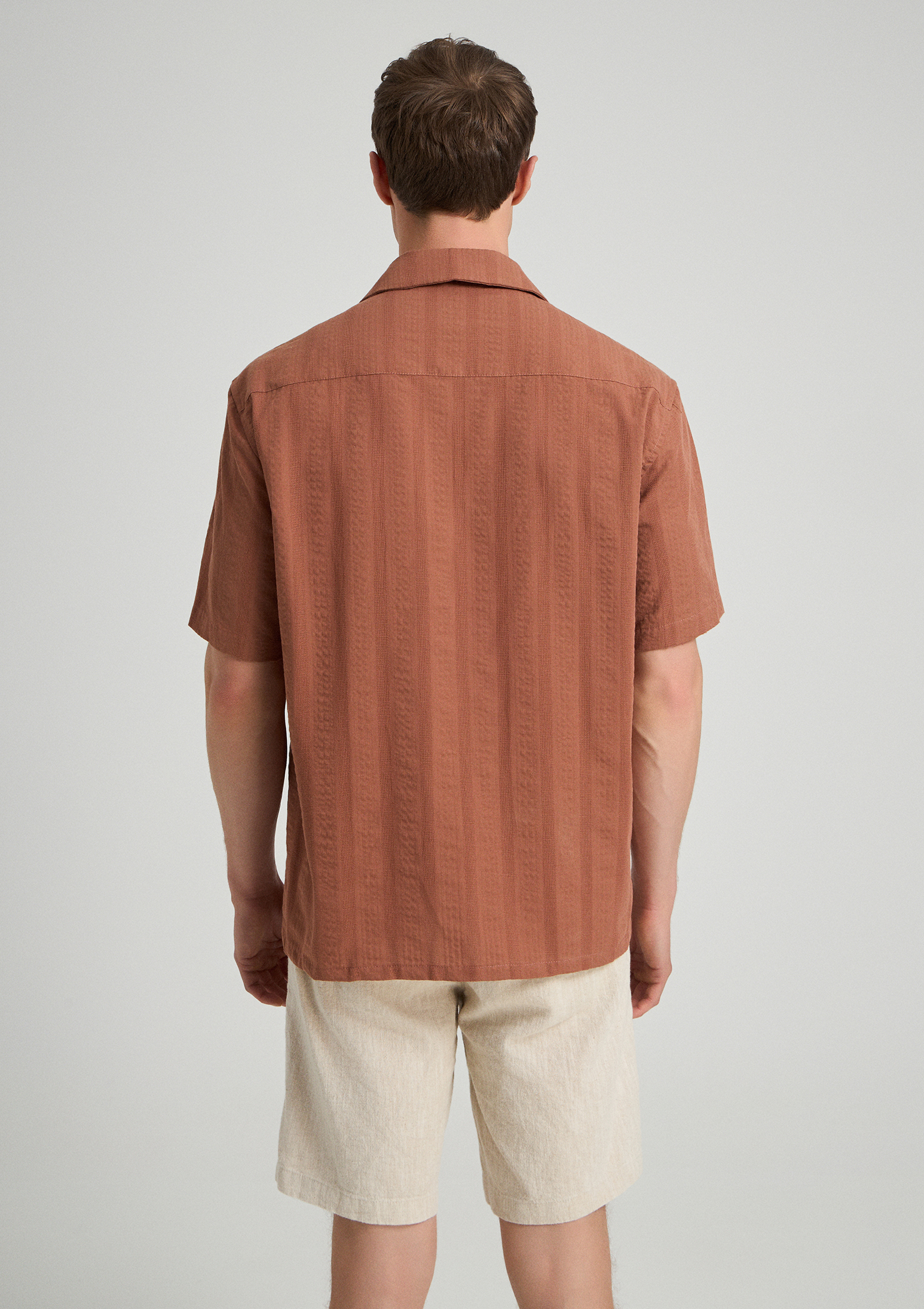 Evoto Delos Resort Cotton Shirt - Burnt Umber - Sea You Soon
