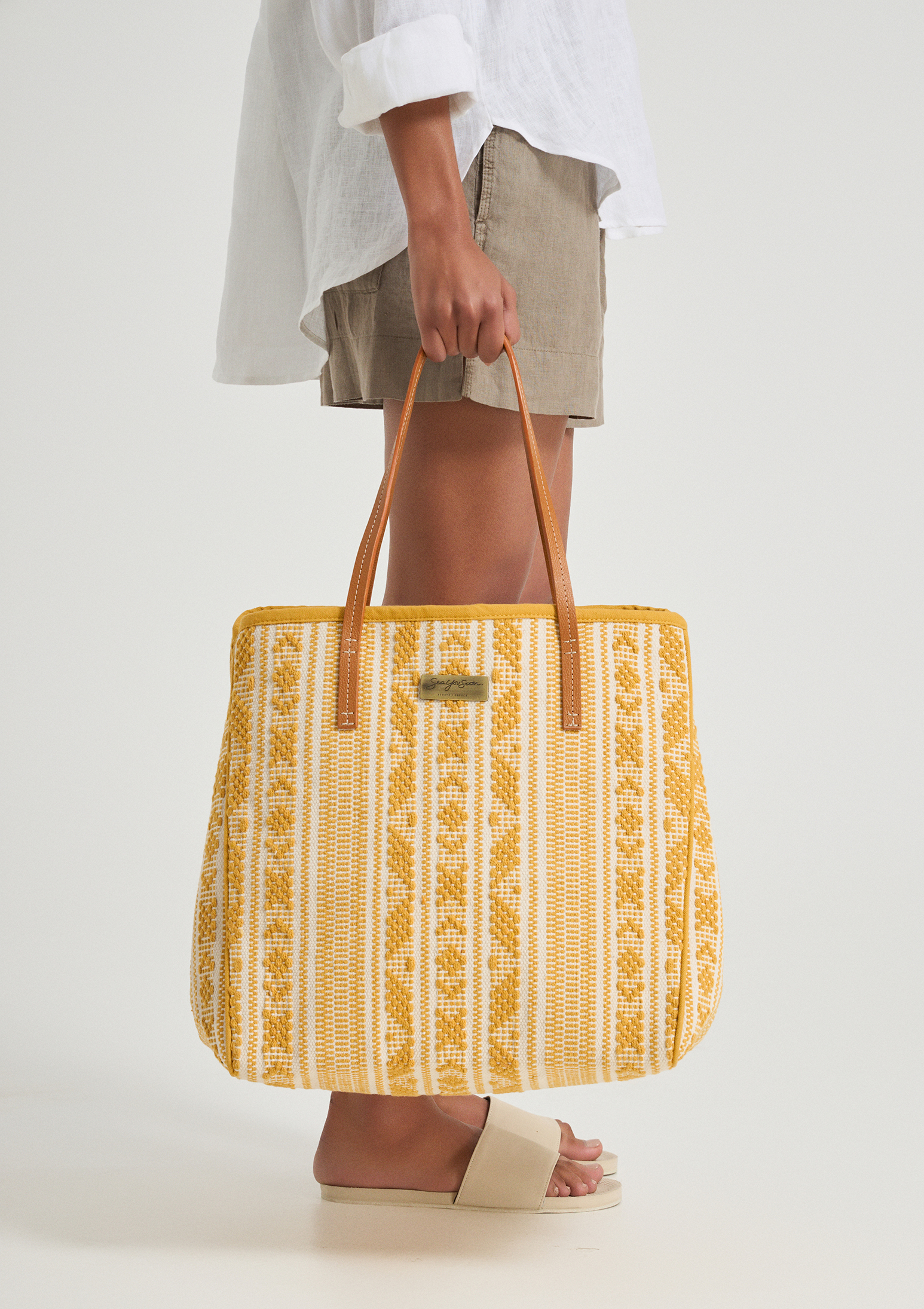 Evoto Gabie Tote Bag Mustard - Sea You Soon
