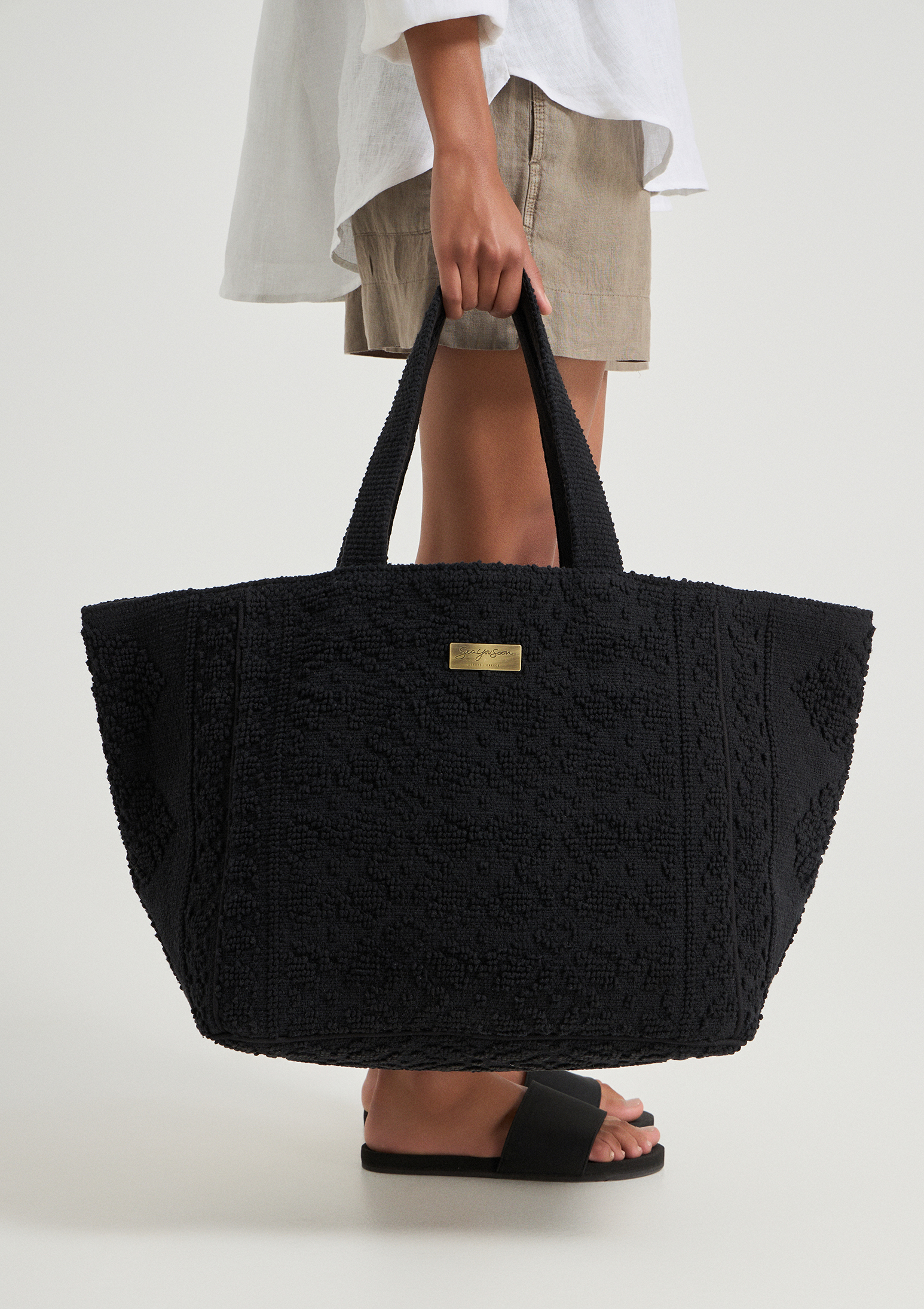 Hermosa Tote Bag Black - Sea You Soon