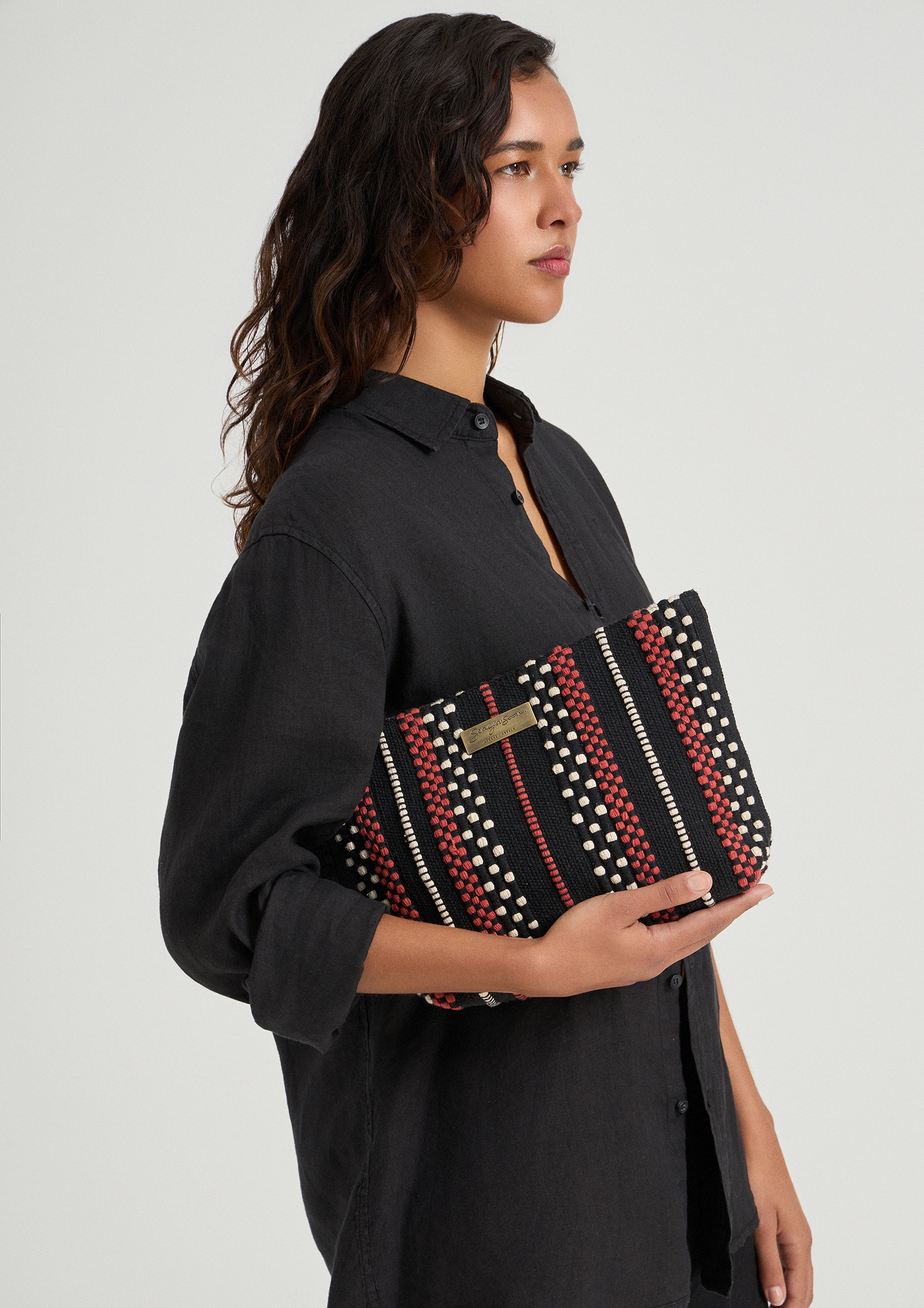 Evoto Limonta Midi Clutch Black - Sea You Soon