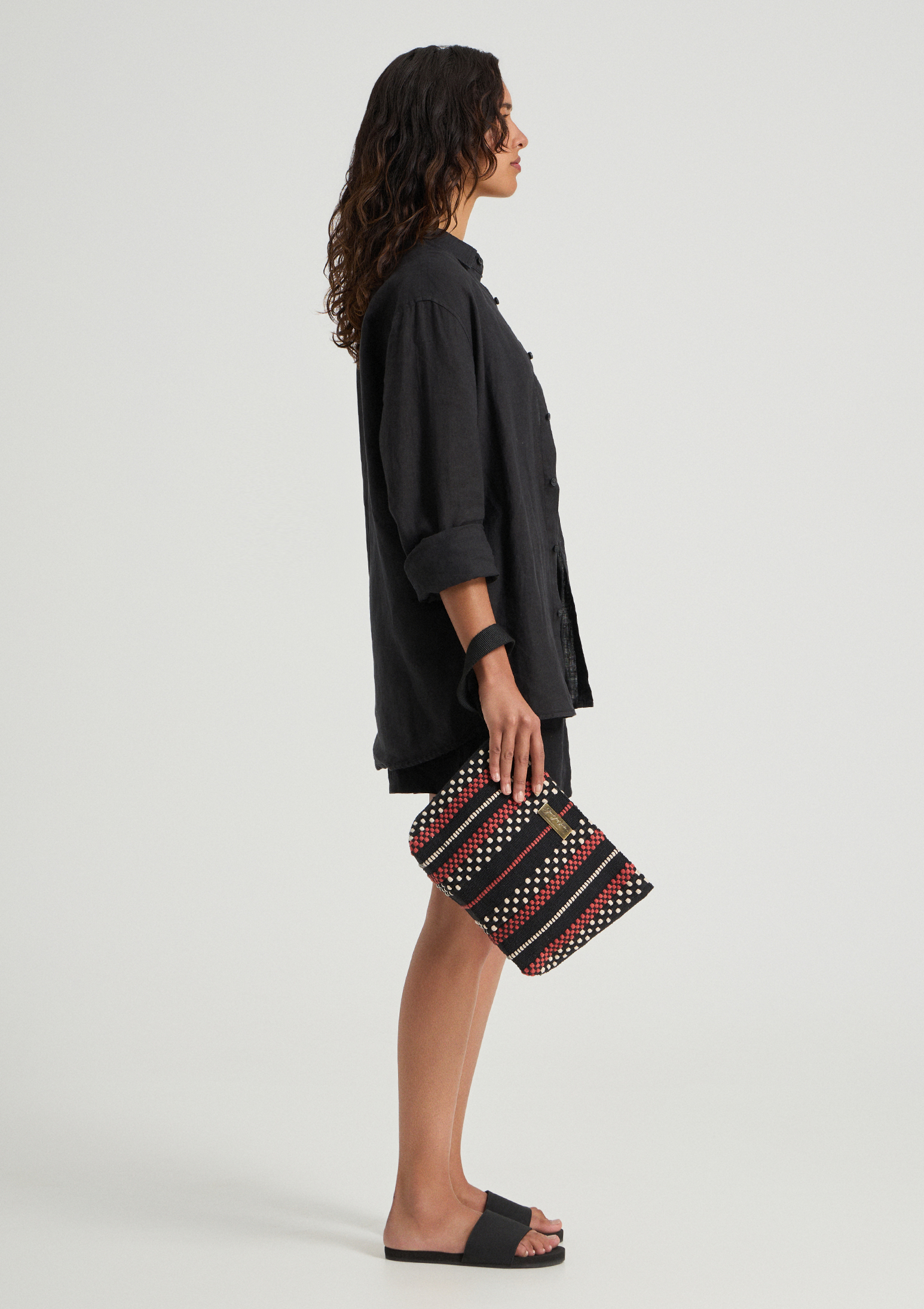 Evoto Limonta Midi Clutch Black - Sea You Soon