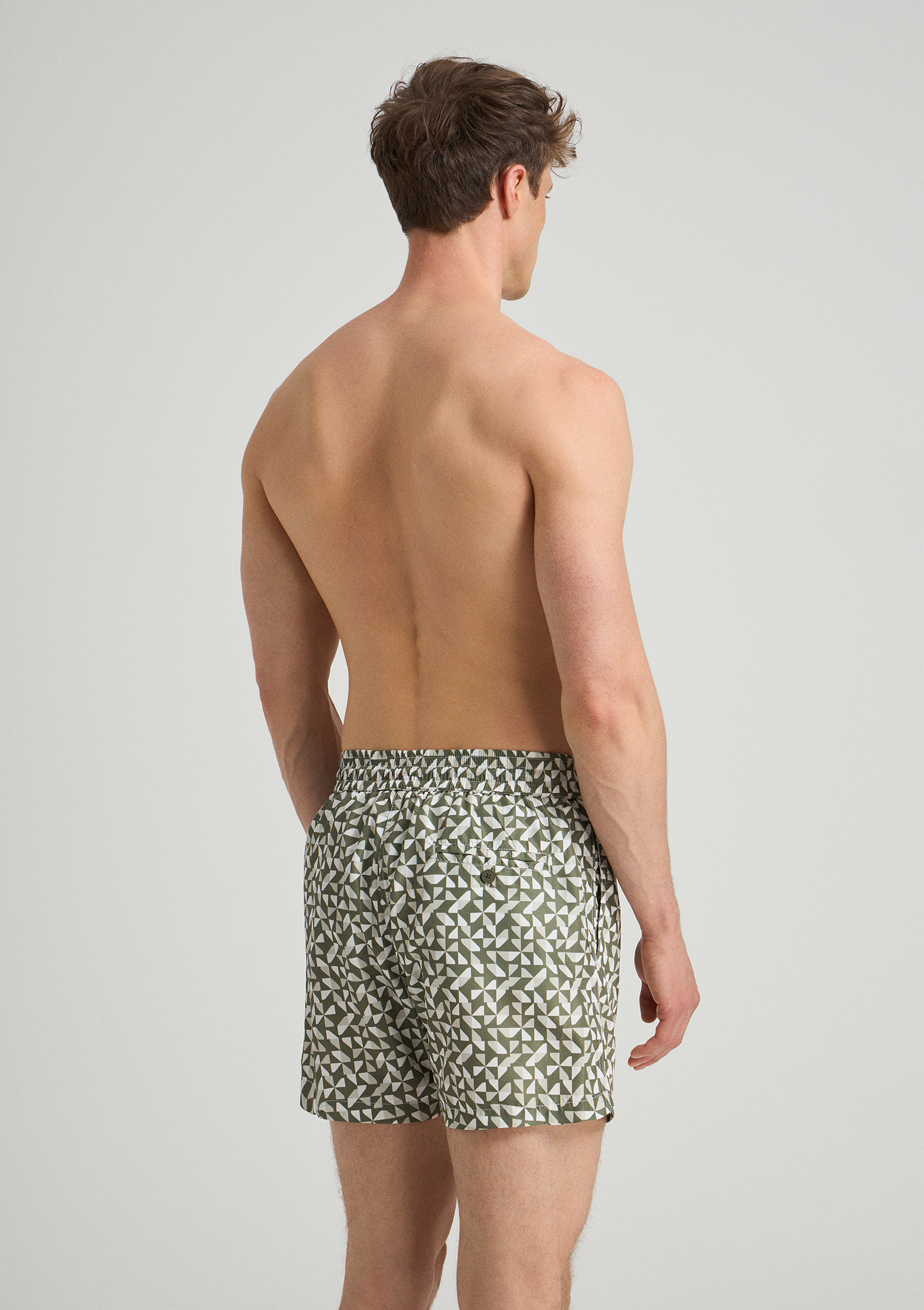 Evoto Mylos Swim Shorts Olive - Oyster Grey - Sea You Soon