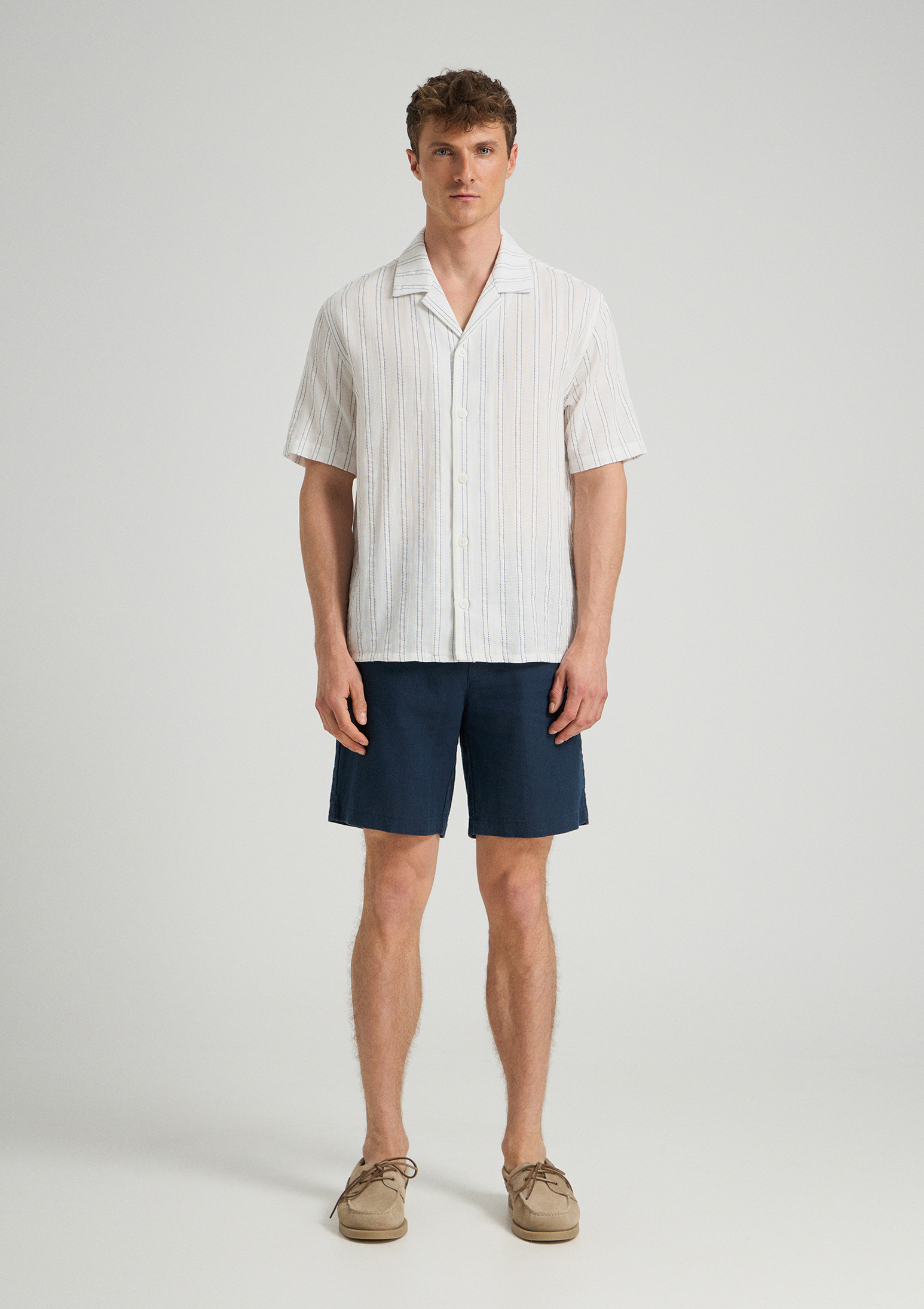 Salvo Resort Cotton Shirt - Eclipse Blue - Sea You Soon