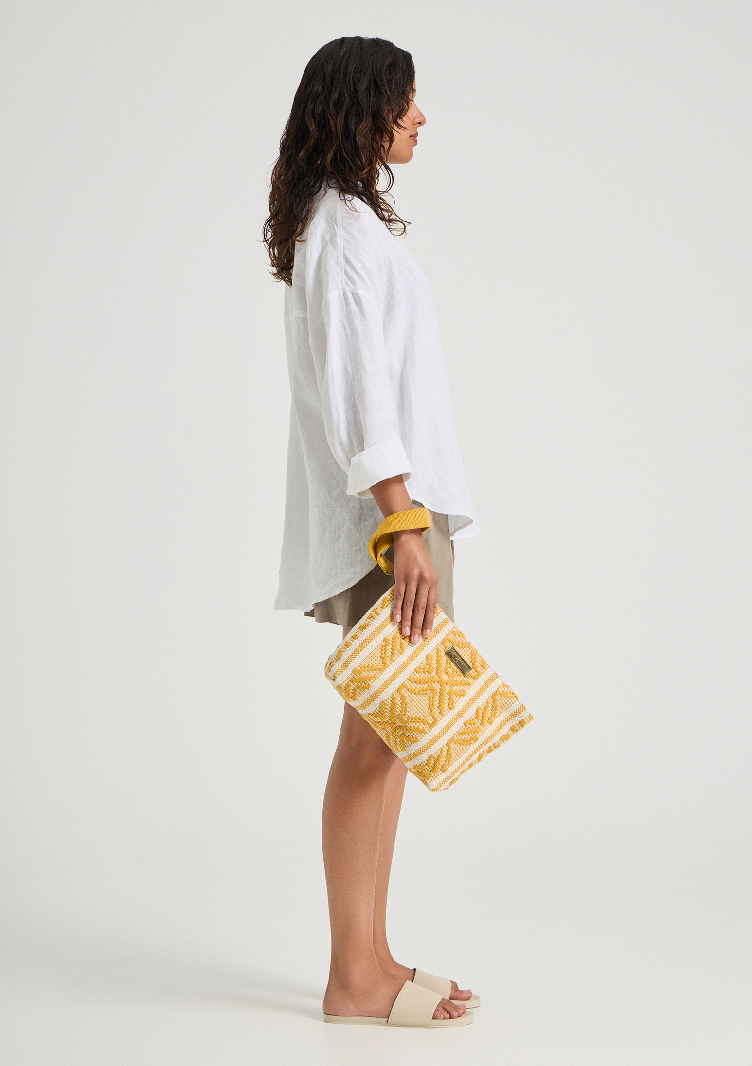 Evoto Sorrento midi clutch Mustard - Sea You Soon