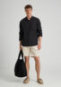 Evoto Valano Regular Fit Linen Shirt Black - Sea You Soon