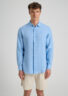 Evoto Valano Regular Fit Linen Shirt Blue Lagoon - Sea You Soon