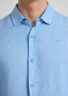 Evoto Valano Regular Fit Linen Shirt Blue Lagoon - Sea You Soon