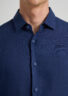 Evoto Valano Regular Fit Linen Shirt Eclipse Blue - Sea You Soon