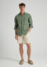 Evoto Valano Regular Fit Linen Shirt Olivine - Sea You Soon