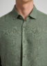 Evoto Valano Regular Fit Linen Shirt Olivine - Sea You Soon