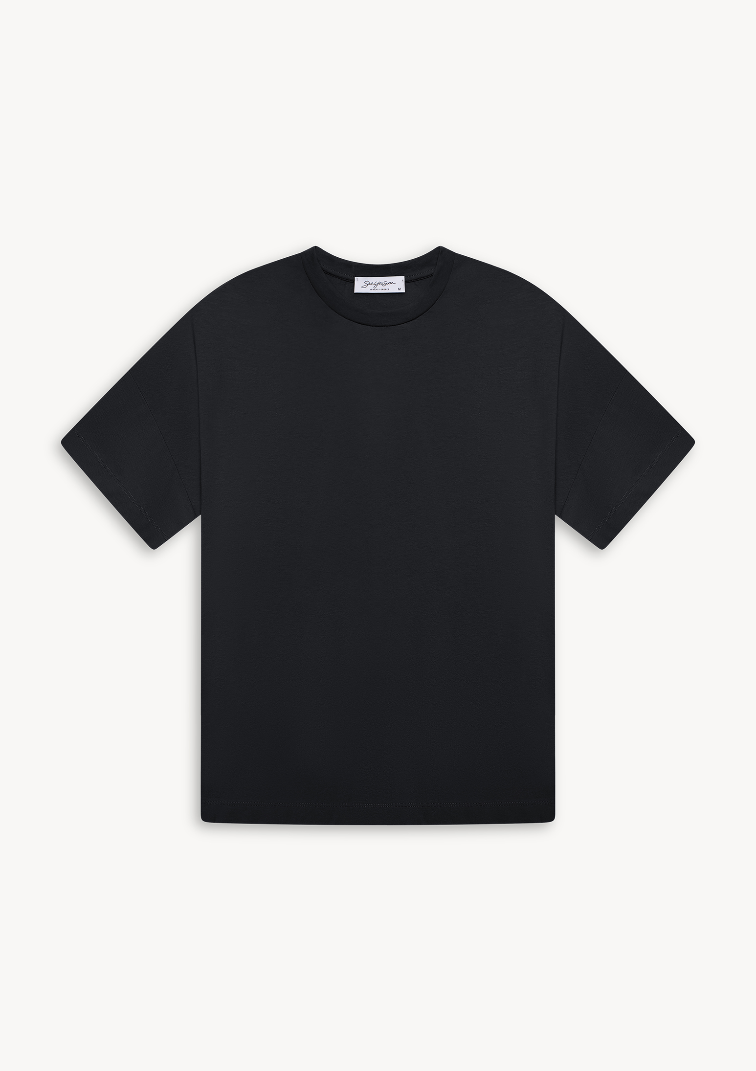viello-tshirt-black (a) Viello Relaxed Cotton T-Shirt Black - Sea You Soon