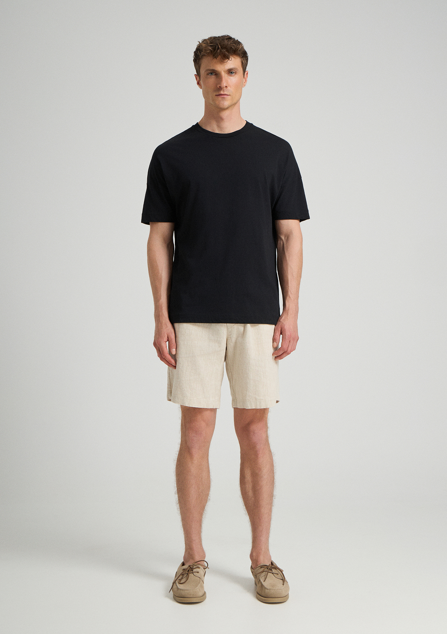 Evoto Viello Relaxed Cotton T-Shirt Black - Sea You Soon