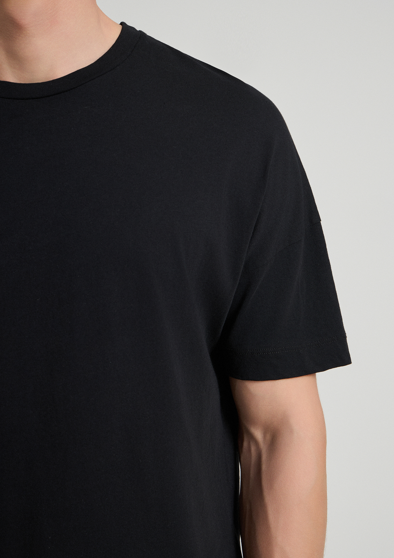 Evoto Viello Relaxed Cotton T-Shirt Black - Sea You Soon