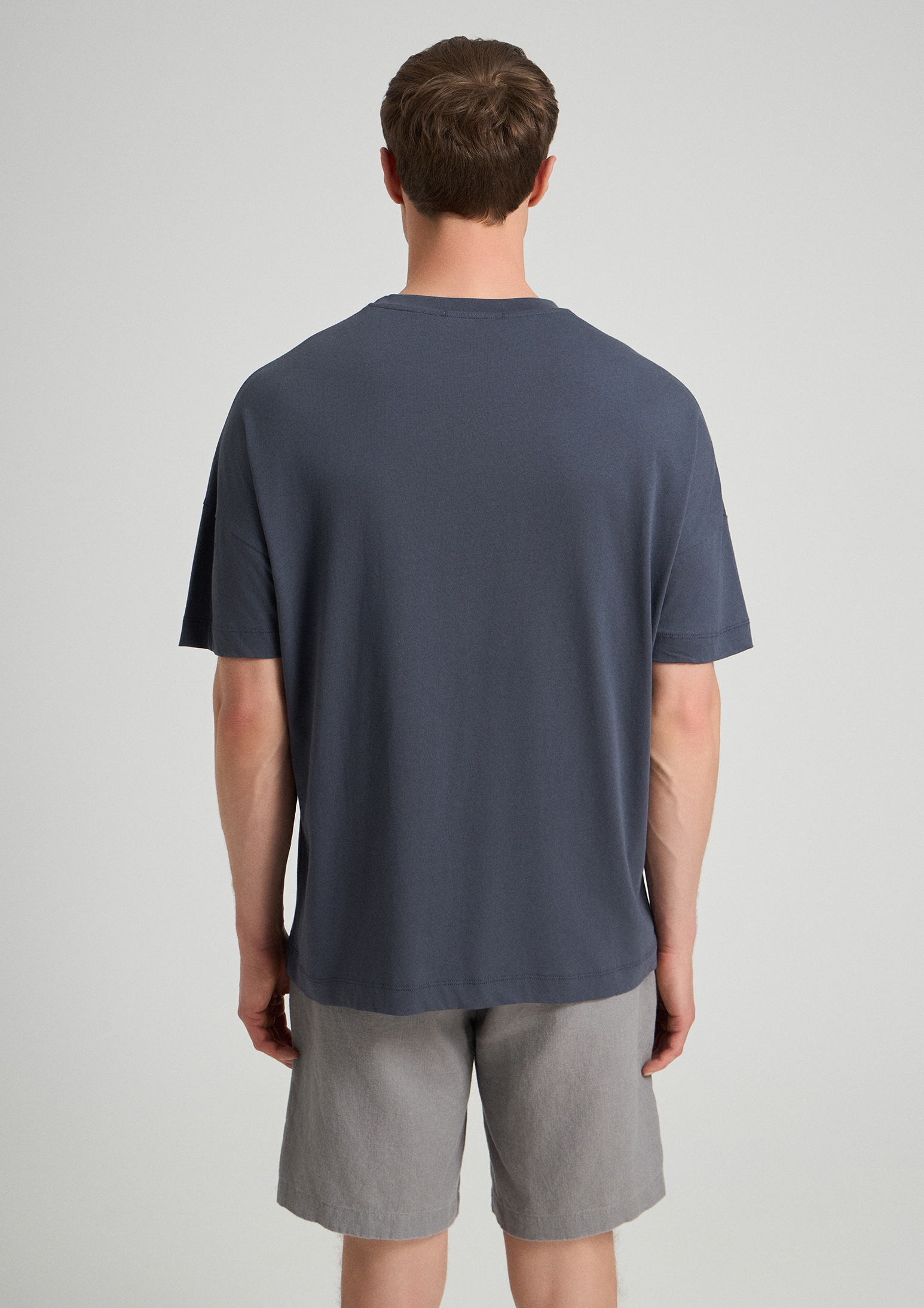 Evoto Viello Relaxed Cotton T-Shirt Voyage Blue - Sea You Soon
