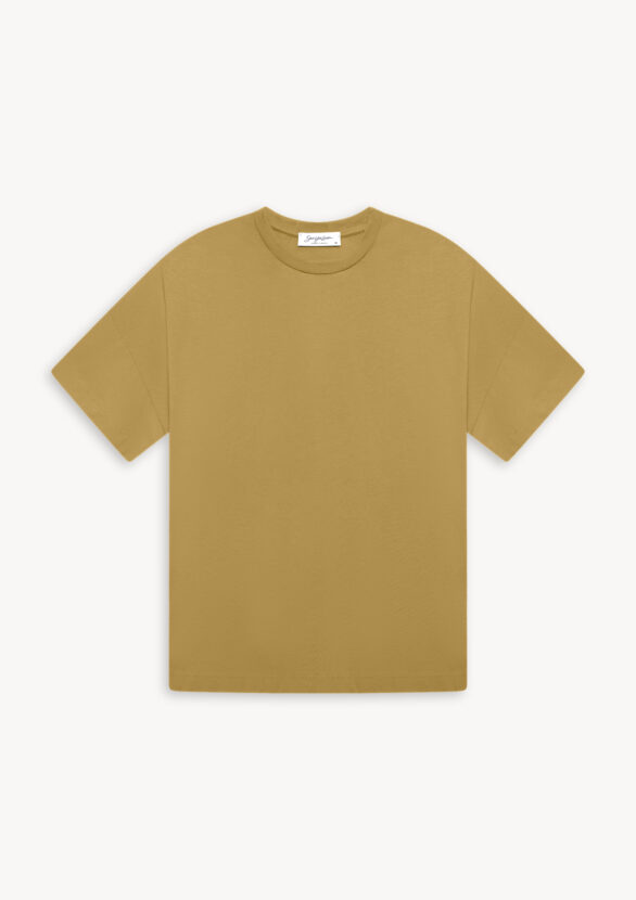 Viello Relaxed Cotton T-Shirt Forest Taupe
