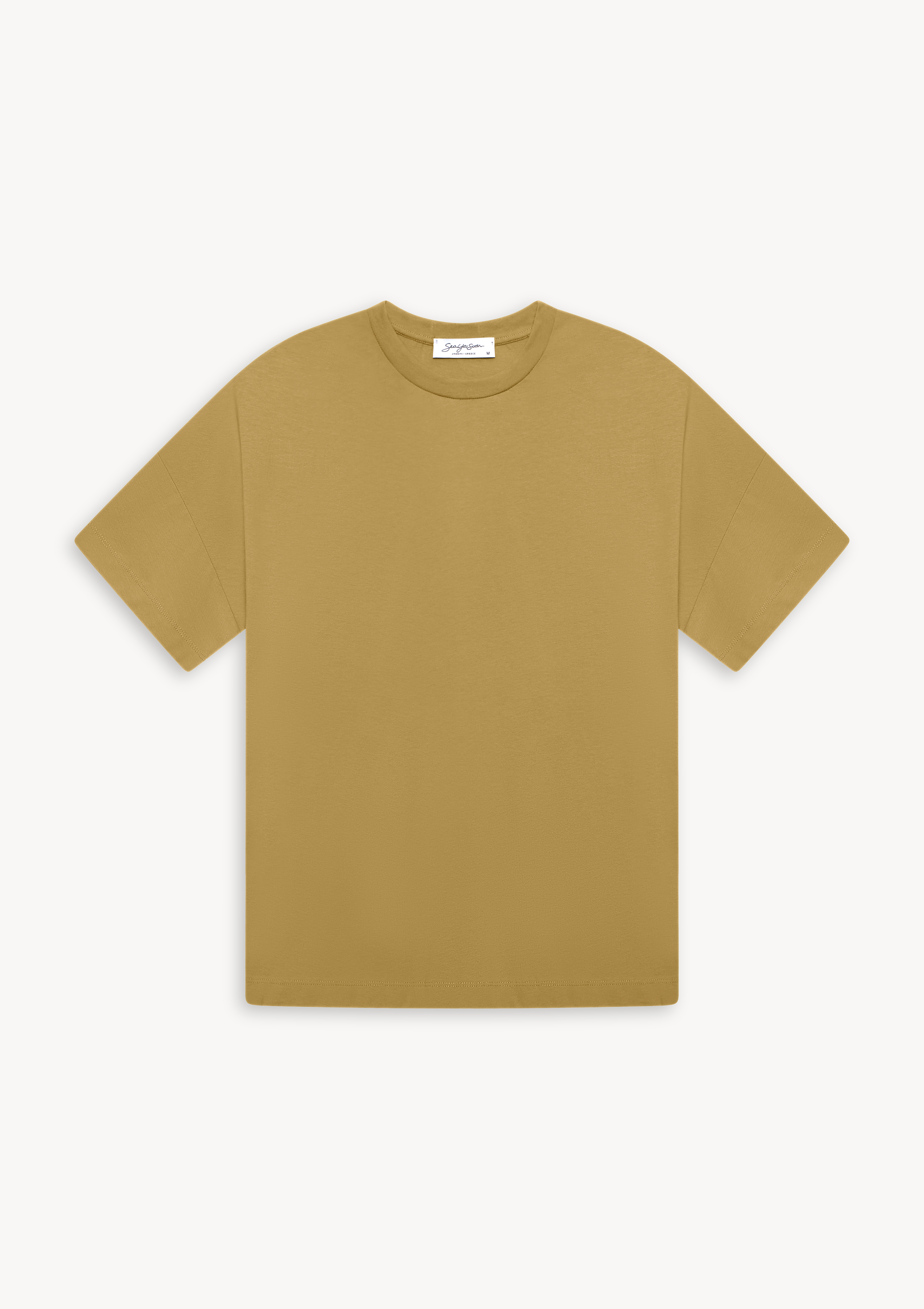 viello-tshirt-forest-taupe (a) Viello Relaxed Cotton T-Shirt Forest Taupe - Sea You Soon
