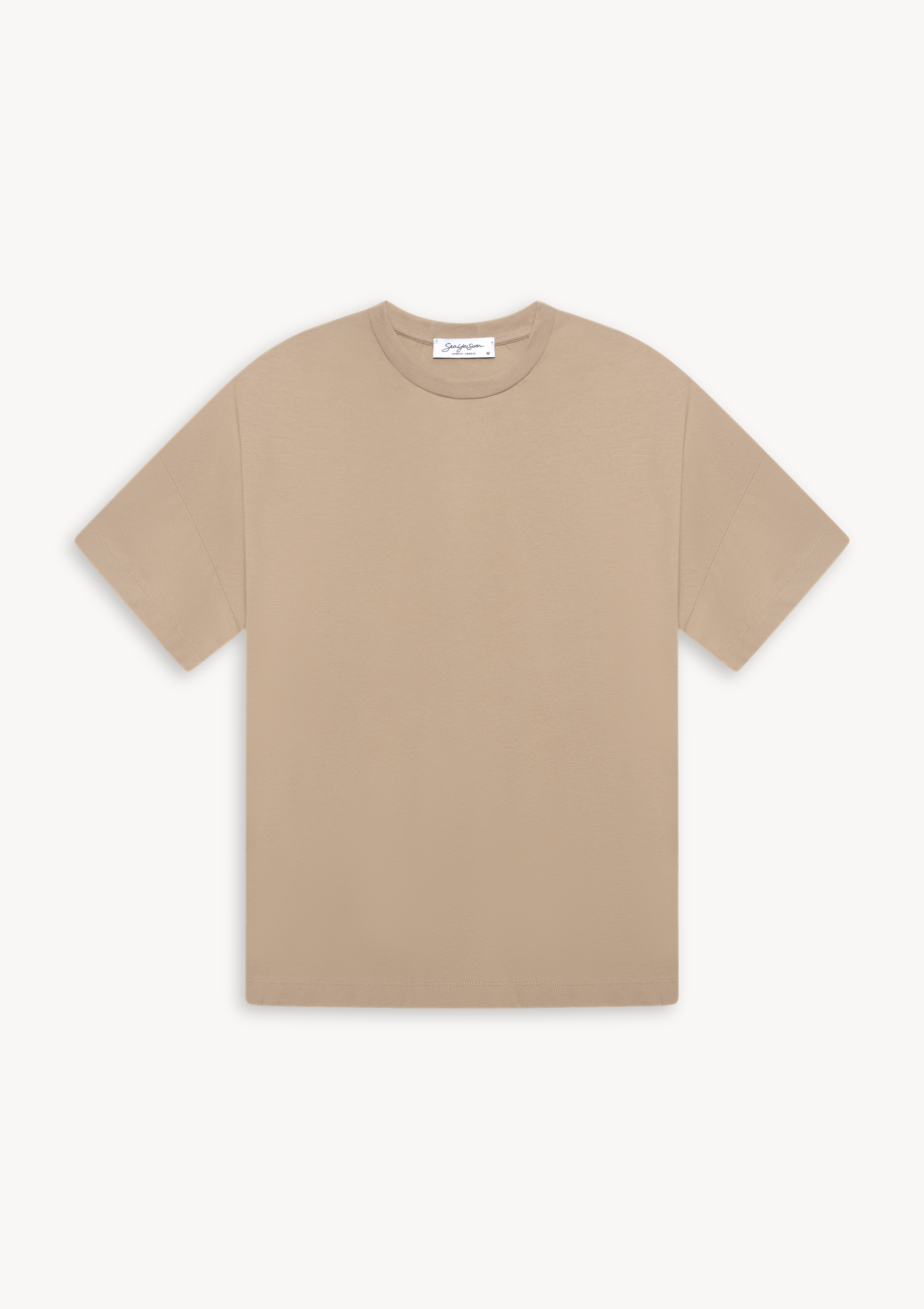 viello-tshirt-sand (a) Viello Relaxed Cotton T-Shirt Sand - Sea You Soon