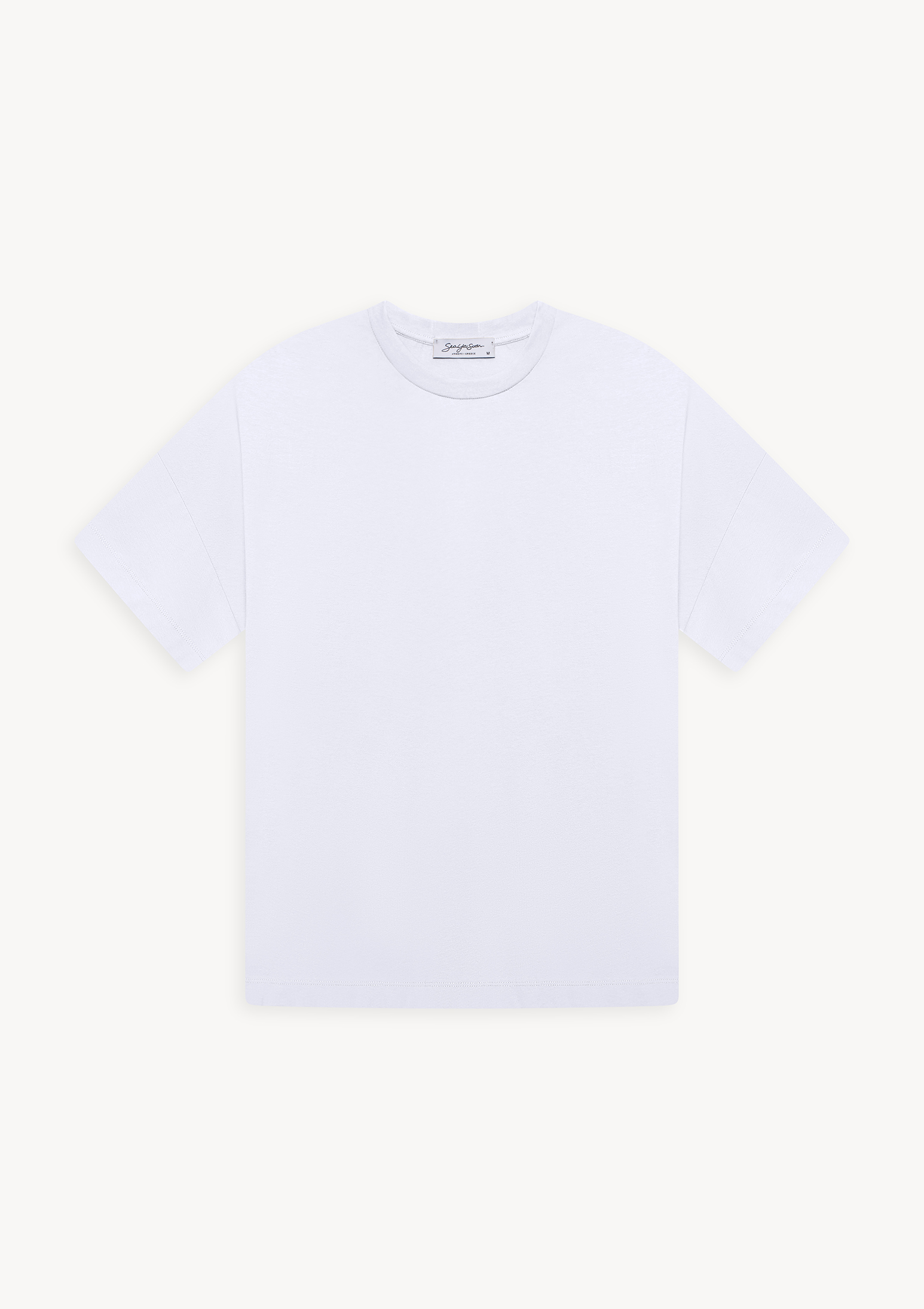 viello-tshirt-white (a) Viello Relaxed Cotton T-Shirt White - Sea You Soon