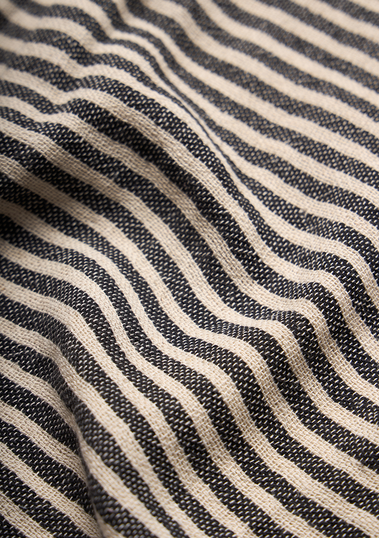 Gorgona-linen-beach-towel-black (c) Gorgona Linen Towel - Black - Sea You Soon